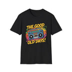 Retro Boombox T-Shirt — "The Good Old Days" Vintage Music Tee