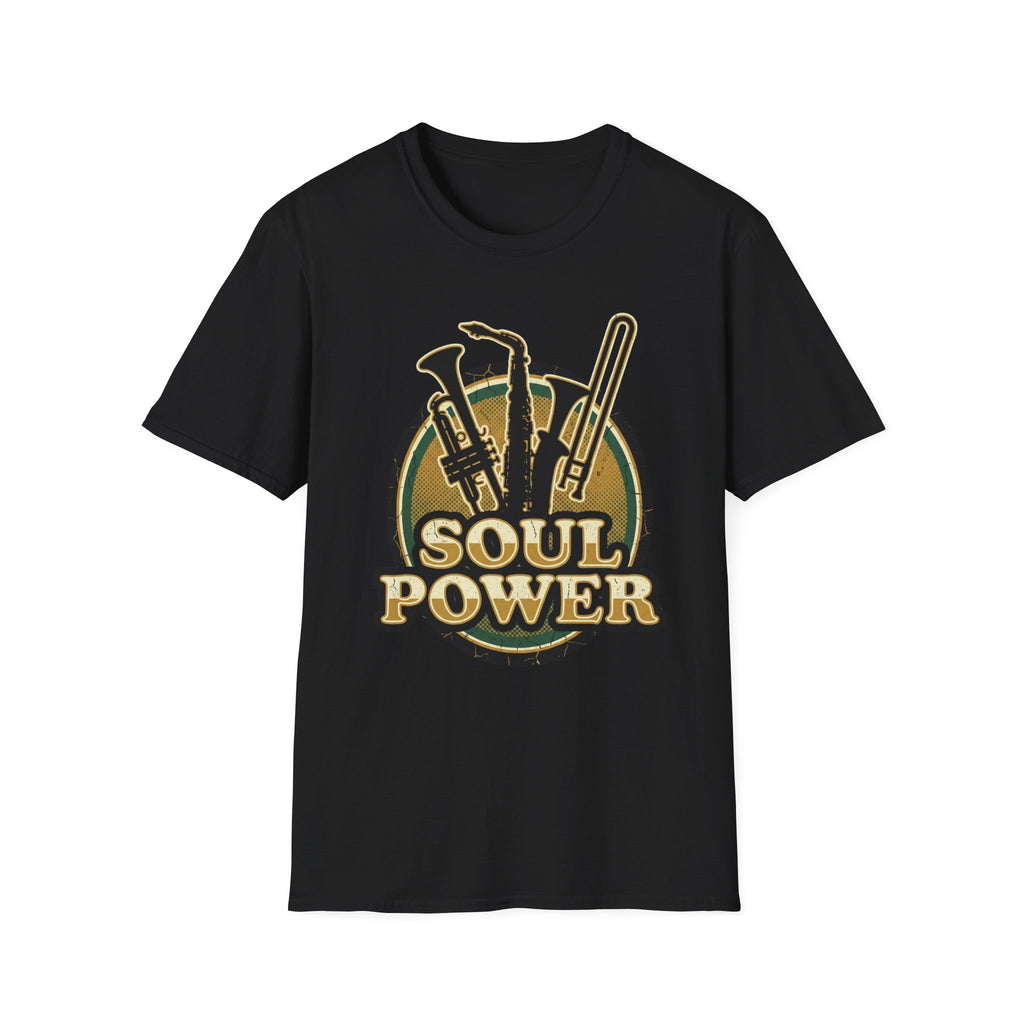 Soul Power T-Shirt — Vintage Brass Band Music Tee