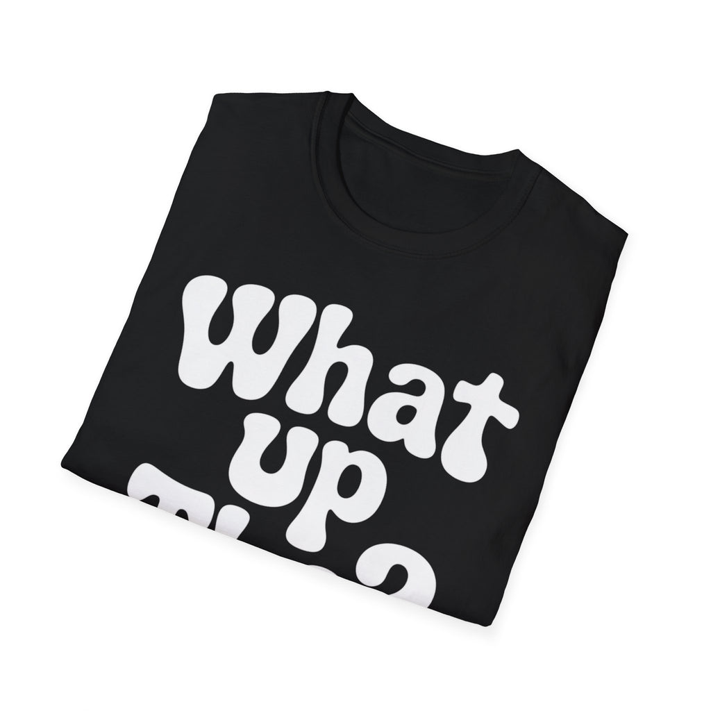 What Up Tho? T-Shirt — Retro Letter Graphic Tee