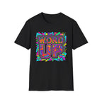 Word Up Retro Graphic T-Shirt — Colorful 90s Style Streetwear