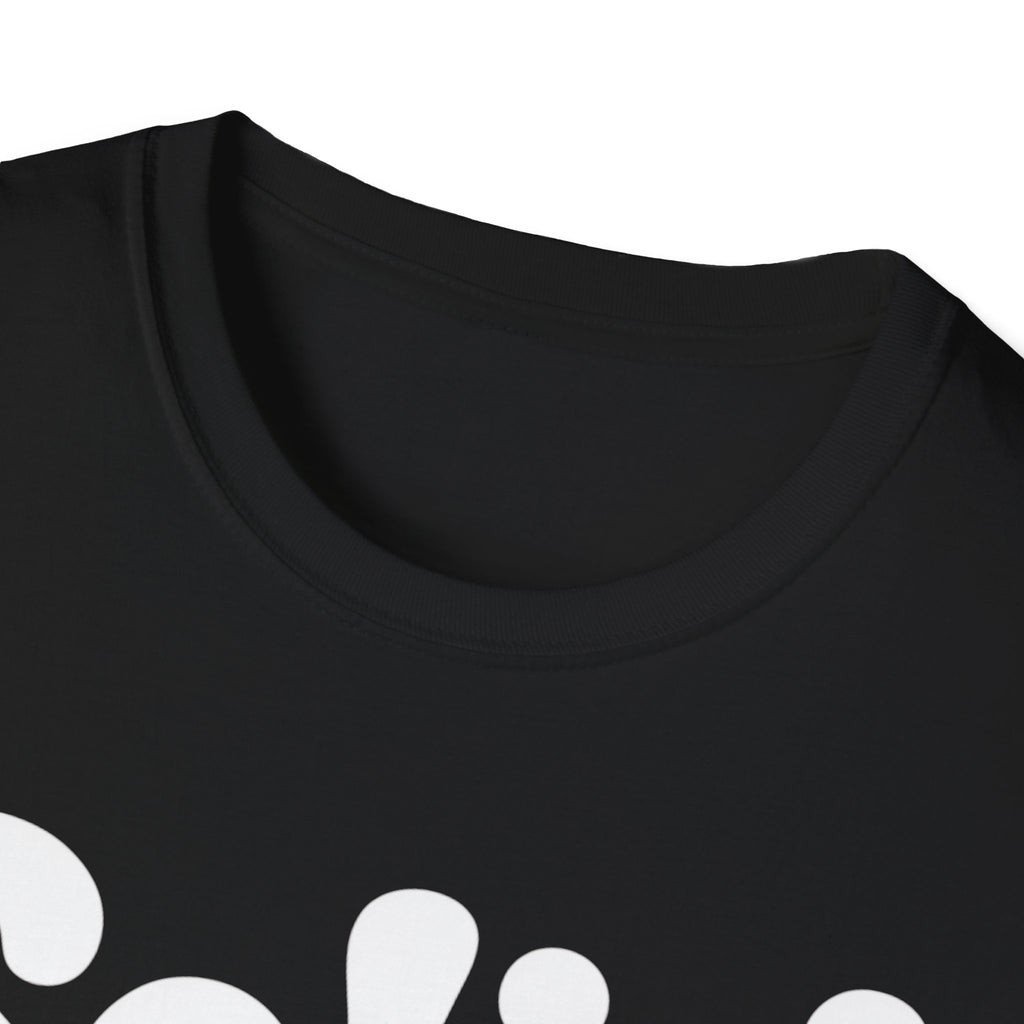 Solid T-Shirt — Retro Letter Graphic Tee