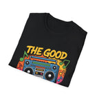 Retro Boombox T-Shirt — "The Good Old Days" Vintage Music Tee