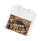 Vinyl Junkie T-Shirt — Retro Record Lover Tee