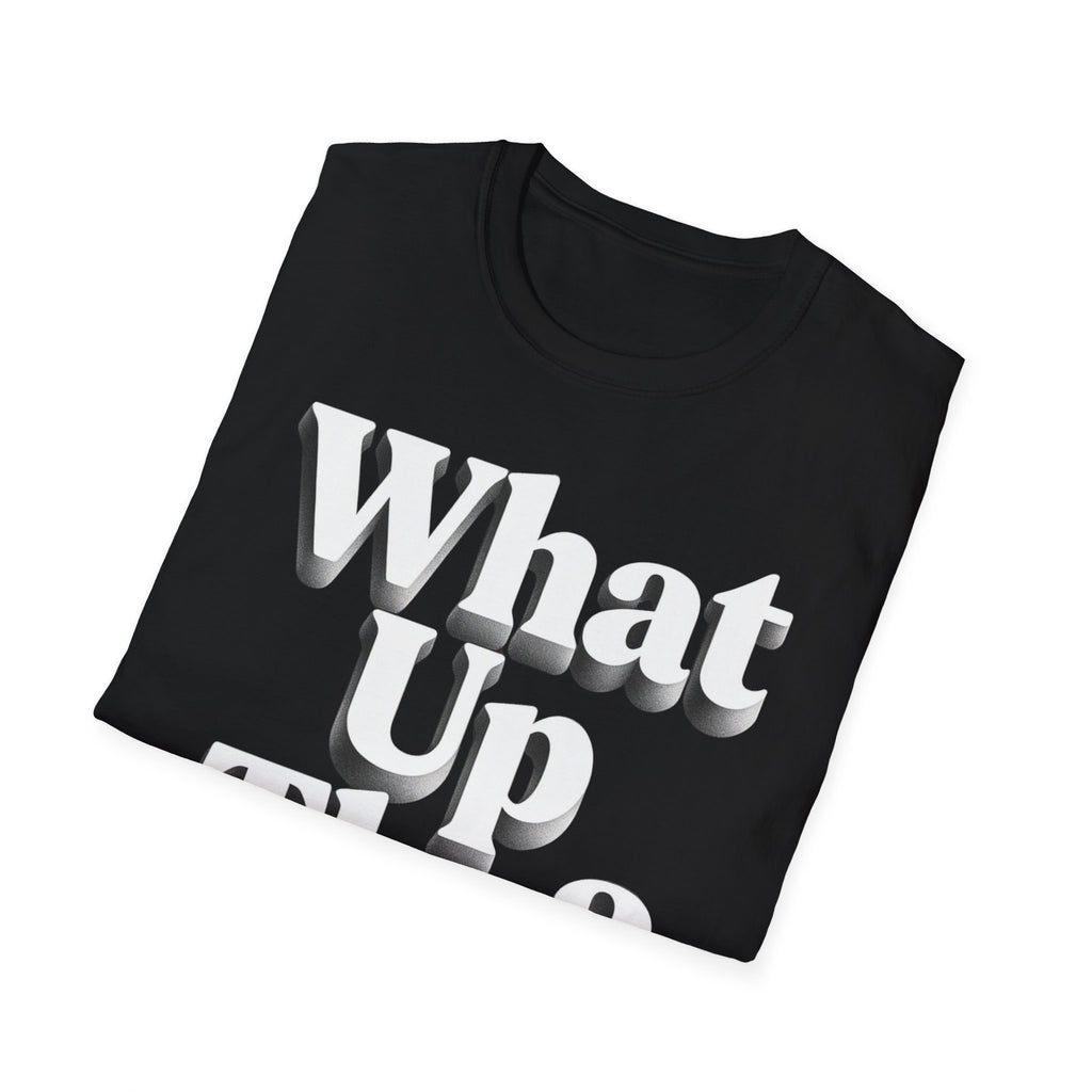 What Up Tho? T-Shirt — Retro Letter Graphic Tee